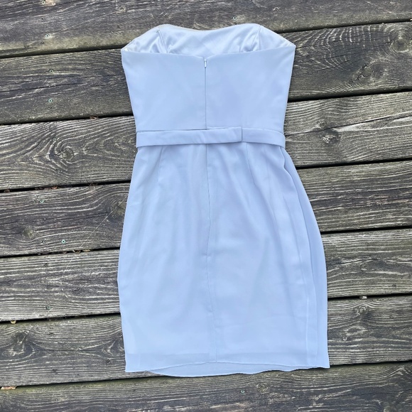 Light Blue/Gray Strapless Dress (Women Size 6) - Picture 5 of 12